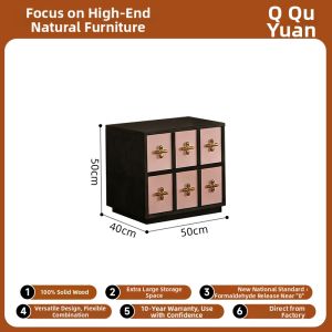 QUYUAN | Retro Solid Wood Storage Cabinet