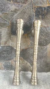 Handle Pintu Rumah Kuningan Antik Motif Godo Jepang Ukir 53 cm 2 Pcs