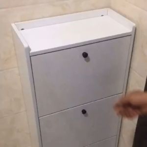 1 Pair Stainless Steel Shoe Rack Flip Hinges Pull Down Shoe Cabinet Hinges