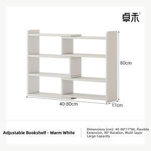 ZHUOHE | Simplified Book Storage Shelf Organizer