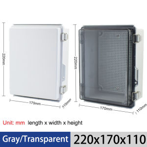 IP67 Waterproof Transparent Cover Enclosure Juction Box ABS Plastic Outdoor power distribution box Electronic Instrument Case