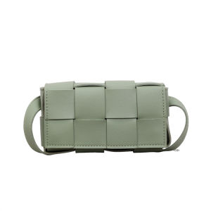 clu New Style Woven PU Shoulder Bag Stylish Versatile High Quality Commuter Handbag ulc