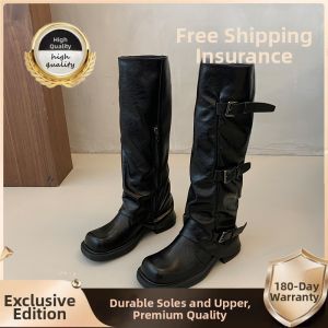 XUJIA | Slimming Long Boots British Style Women