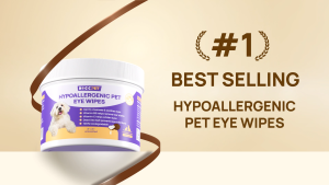 HICC PET Hypoallergenic Pet Eye Wipes Pet Cleaning Deodorizing Wipes Remove Tear Stain Unscented for Cat Dog 100pcs