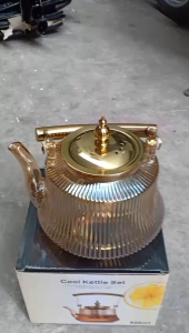 Ấm pha trà thủy tinh chịu nhiệt có tay cầm lõi lọc inox dung tích lớn hàng cao cấp