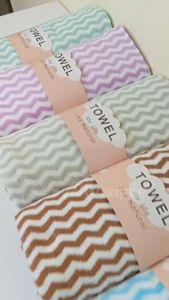 Handuk Towel Joy Life Motif Kotak Diamond / Handuk Mandi Dewasa Microfiber Uk 140x70 cm