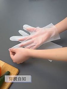 Sarung Tangan Food Grade 100pcs/Kotak Bahan TPE Sekali Pakai