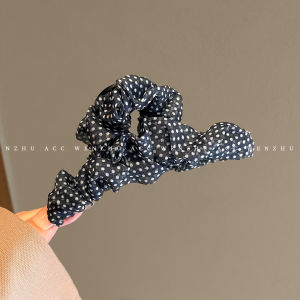 WENZHU | Fancy Net Dot Scrunchy Hair Clip