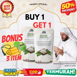 (ORIGINAL) Garam Ruqyah Pelancar Rezek | BUY 1 GET 1 + 3 BONUS | Solusi sulit Rejeki sulit Jodoh dan Aura gelap | Sarana Ruqyah Rekomendasi Syekh Ali Jaber
