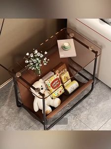 HP BJ0033 Tempered Glass Side Table Coffee Table Designer Grade Interior Design Minimalist Design Furniture for Living Room Perabot Meja Ruang Tamu