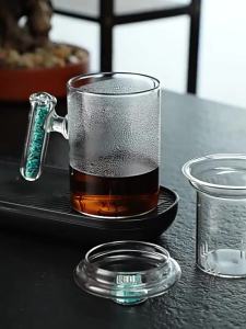 FLOWER MOO | Heat Resistant Glass Tea Infuser Cup