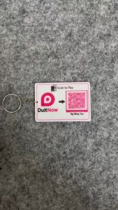 DuitNow TouchNGo Keychain Double Side Print Custom Acrylic Keychain Custom Keychain Boost Grabpay Maybank CIMB