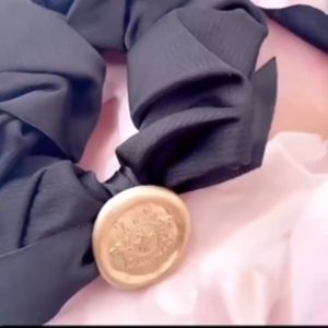 GODDESS INS style bow tie scrunchie ponytail Retro hair ring Vintage scrunchie ponytail Elegant hair band