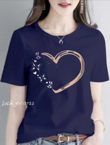 KAOS ATASAN TERBARU LOVE COMBED PREMIUM WANITA