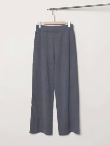 Áo len dệt kim thông thường cỡ lớn và quần ống rộng Bộ thời trang nữ cho mùa thu/đông Lý tưởng cho nữ cỡ lớn