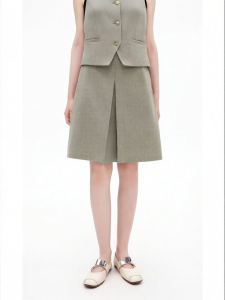Floral High Waist Pleated A-Line Short Skirt