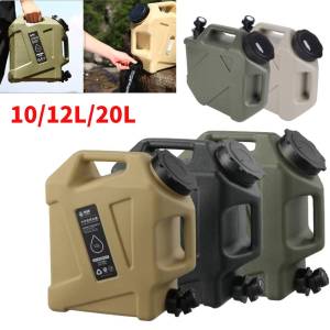 10/12L Camping Water Container Outdoor Water Bucket Large Capacity Portable Water Bag Detachable Faucet Picnic Drive Water Tank