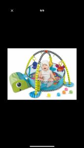 Baby Playgym Activity Crawing Playmat Removable Toys Bars Infant Marine Ball Pool Tikar Mainan Bayi (with 30pcs Ball)