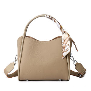 Royal Bagger Top-Handle Bags for Women Genuine Cow Leather Fashion Casual Bucket Shoulder Crossbody Bag Commuter Handbag 11-801