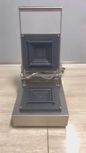 เครื่องปิ่งขนมปังแบบกดร้อน สำหรับการใช้ในเชิงพาณิชย์ วัสดุเคลือบเทฟล่อนไม่ติด สำหรับควบคุมอุณหภูมิอัจฉริยะ