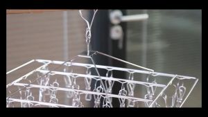 20/30/40 Stainless Steel Clothes Hanger Socks Drying Rack Rotating Hook Windproof Hanger Penyangkut Baju