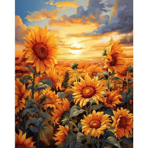 5D DIY Full Drill Diamond Painting Kit Sunflower Bright Yellow Floral Art For Adults Home Wall Decor Relaxing Gift