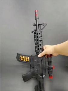 Kids Infrared Light Sound Submachine Toy Gun Kid Electronic Music Glowing Black Toy Gun Battery Driven Boy Birthday Gift