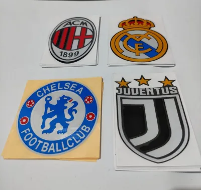 Sticker club bola ac milan chelsea juventus real madrid stiker hobi bola acesoris motor mobil helm murah keren viral