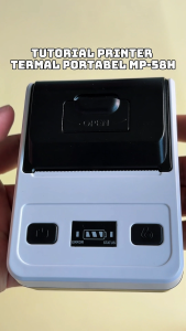 Free 10 rolls Thermal Printer label printer Bluetooth+USB Mobile printer 58mm Mini Printer Wireless printer Supports cash register/PPOB print receipts/barcodes murah malaysia printer for banks