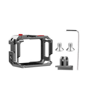 Vỏ Bảo Vệ Bằng Kim Loại Flymile Cho Máy Ảnh Insta360 GO Khung Hợp Kim Nhôm Có Giá Đỡ Mở Rộng Đế Lạnh Phụ Kiện Video Hành Động Thể Thao