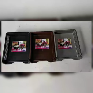 RACK DOKUMEN MEJA A4 HARGA PER BIJI SILVER COKLAT HITAM Rak A4 Rak Susun Rak Plastik Tempat Surat Rak Surat