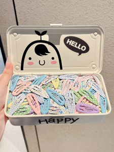 Colorful Dopaamine Hair Clips Cute Girl Side Bangs Hair Accessories Childrens Lovely Hair Decorations Pink Empress Brand