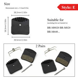 1/2Pairs Cooling Fins Ceramic Disc Brake Pads for MTB & Road Bike For Shimano NUTT J04C J05A L03A L04C L05A N03A N04C H03A H03C