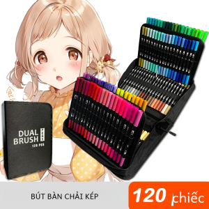 120 Màu Dual Tip Bút Màu Nước Bộ Bút Đánh Dấu Nghệ Thuật Để Vẽ Tranh Màu Thư Pháp - Đồ Dùng Nghệ Thuật Cho Trẻ Em Bút Lông