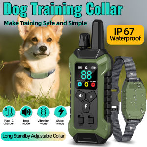 ORCLEAB PC30 Electric Dog Training Collar Anti Bark Waterproof Rechargeable Pet Remote Control Beep Shock Vibration for All Dogs
