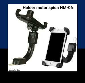 Holder motor kaca spion HM-06 Holder Hp gps putar 360 derajat kuat ringan kekinian cocok untuk ojol