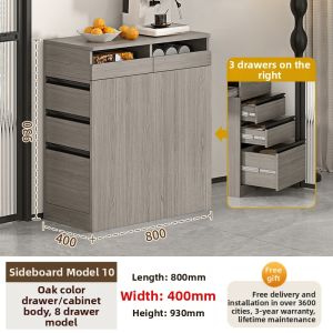 MUCONG | Luxurious Style Island Bar And Cabinet Table Set Wall-Mountable Stoneware Top Dining Table With Storage