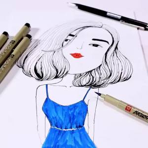 Sakura 15Pcs Different Size Pigma Micron Needle Pen Set Waterproof Fine Liner Marker Brush Pen Sketch Drawing Design Manga Comic