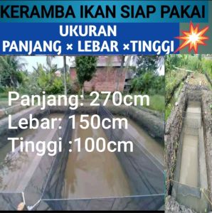 Keramba Ikan  Bahan Rk 270×150×100