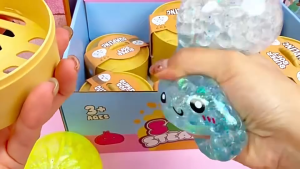 Viral Glitter Squishy Bun Soft Squeeze Stress Relief Toy | Cute Fidget Toy