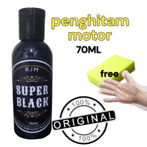 penghitam body kasar motor mobil permanent 70ml free sarungtanganspons