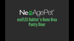 NEW AGE PET ตู้เก็บอาหารสัตว์เลี้ยง Brea Pantry Diner Pet Feeding Cabinet ชามสแตนเลส ถอดได้