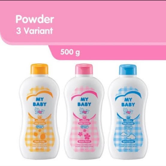 My Baby Talk Powder Jumbo 500gr Bedak Bayi Tabur Varian Lengkap