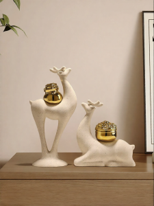New Chinese Style Ceramic Figurine Deer