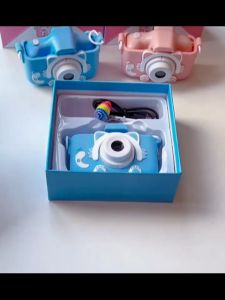 Kamera Digital Anak Piksel HD 2000W/Casing Silikon Kucing 600MAh Mainan Kamera Kartun Anak-anak