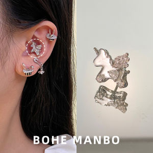 Bông Tai Inox Titan Cao Cấp Y Tế Ngủ Đeo Không Thể Tháo Rời Chống Dị Ứng Dễ Thương Phong Cách Tươi Ra Tai Dành Cho Nữ