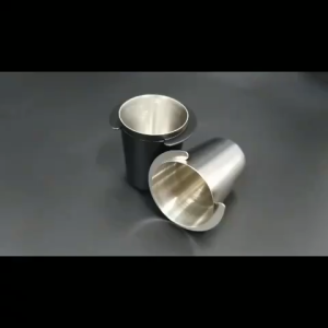 Gemilai‘s stainless steel 51/58mm powder coffee cup coffee baean measuring cup stainless steel coffee powder measuring cup for espresso machine easy to clean