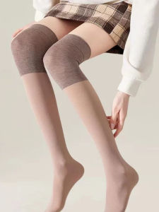 Spring Autumn High Tube Knee Pads Anti-slip Long Tube Stockings Prevent Snagging Outerwear Womens Leggings Knee Protector Socks