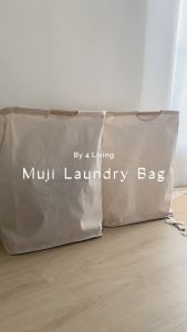 4 Living Muji Ikea Laundry Basket Foldable Laundry Bag Dirty Clothes Storage Bakul Baju Kotor Laundry Large Size
