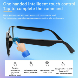 XL-2 Intelligent Bluetooth Audio Glasses Outdoor Magnetic Bluetooth Polarized Sunglasses for Call Prevention Blue Light Glasses Intelligent Noise Reduction Earphones